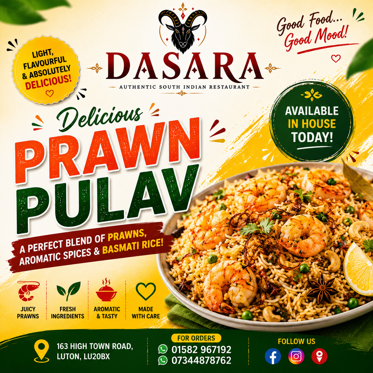 DASARA Prawn Pulav