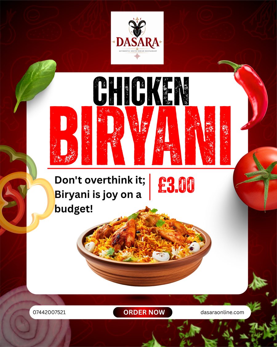 DASARA Chicken Biryani, joy on a budget